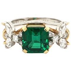 Emerald and Diamond 'Two Bees' Ring, by Jean Schlumberger for Tiffany & Co.