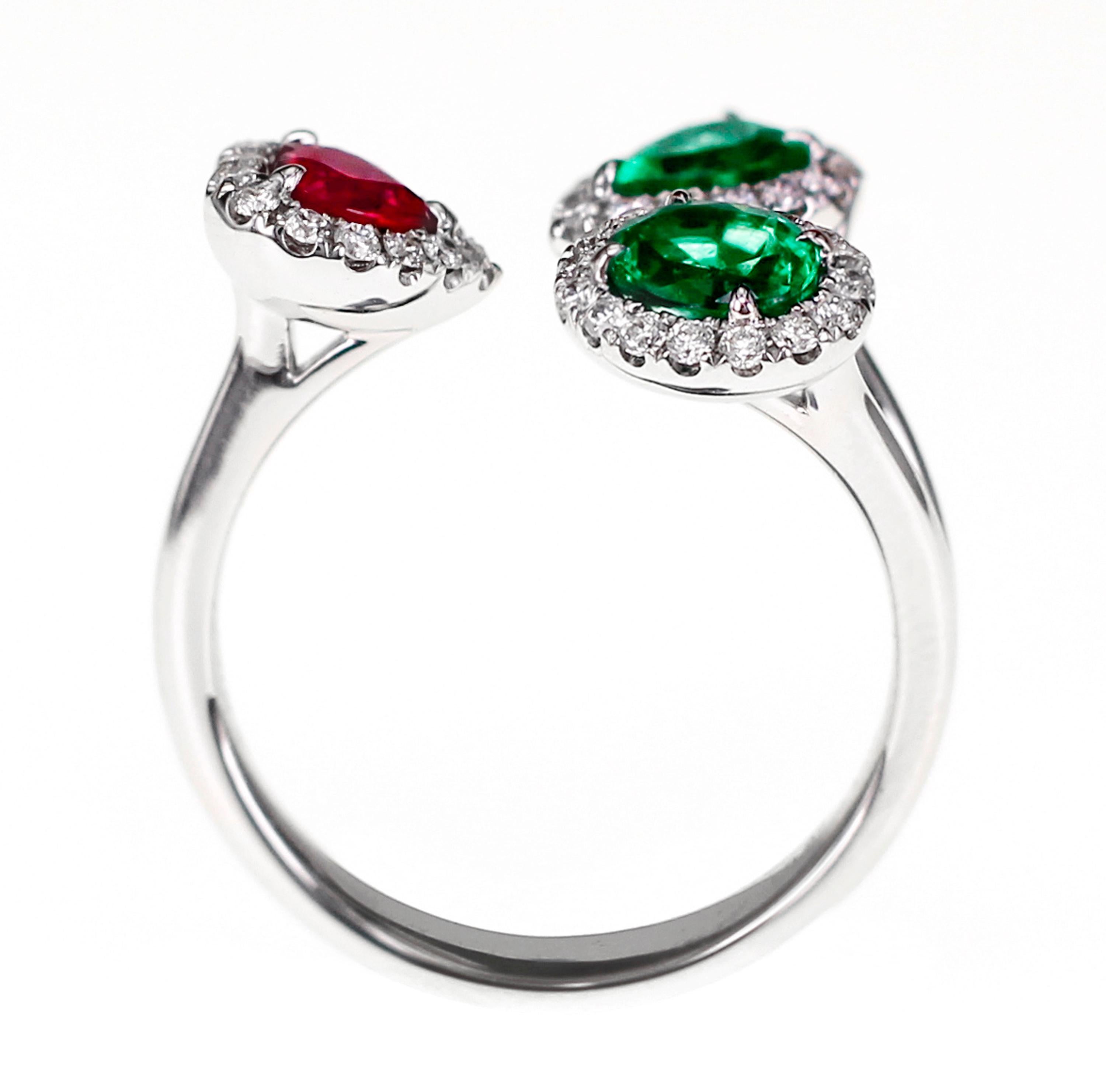ruby and emerald rings