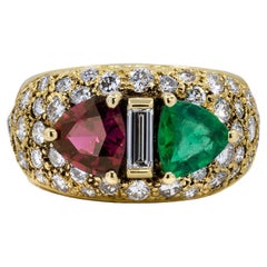 Emerald and Ruby Ring