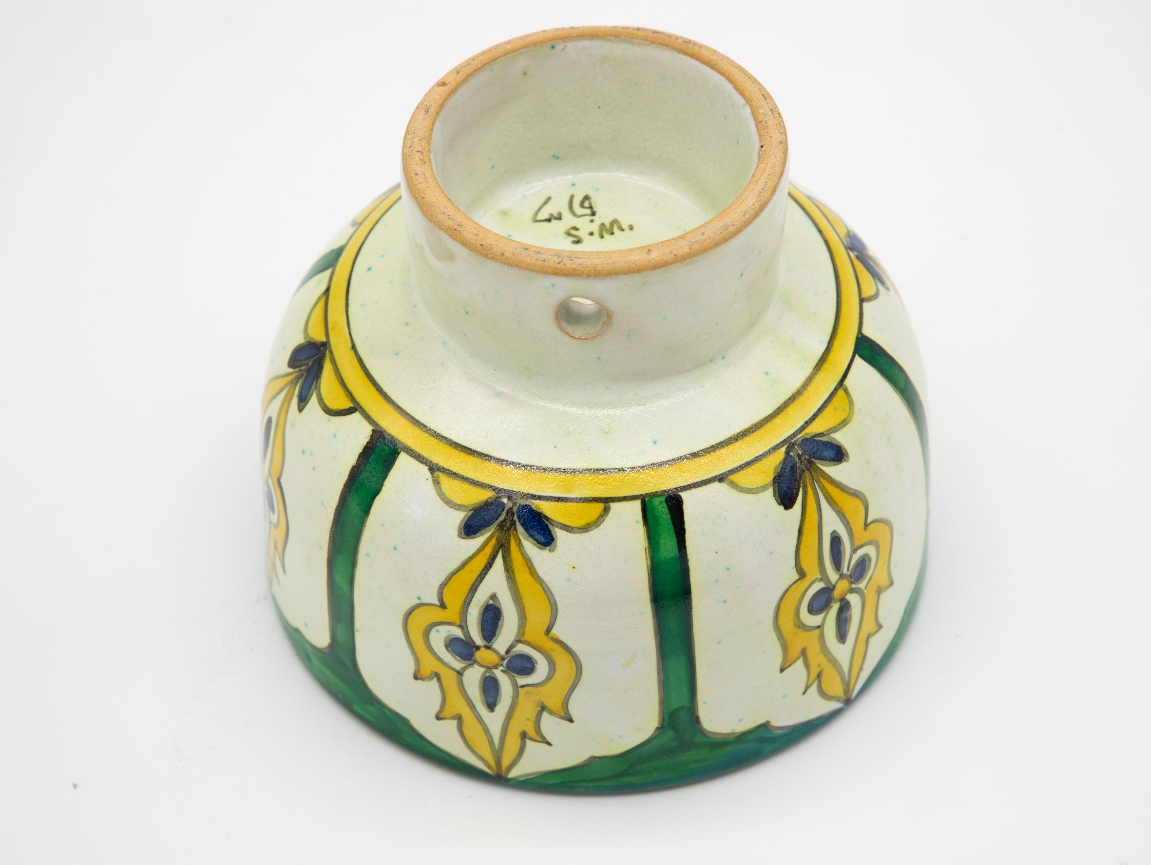 Emerald and Yellow Bowl 1