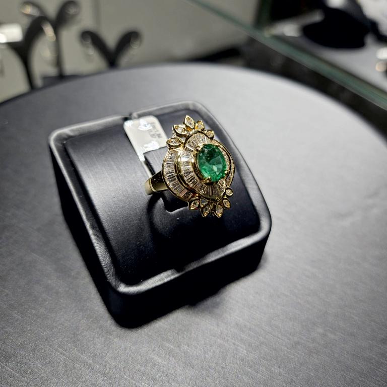 Art Deco Emerald Artdeco Ring For Sale