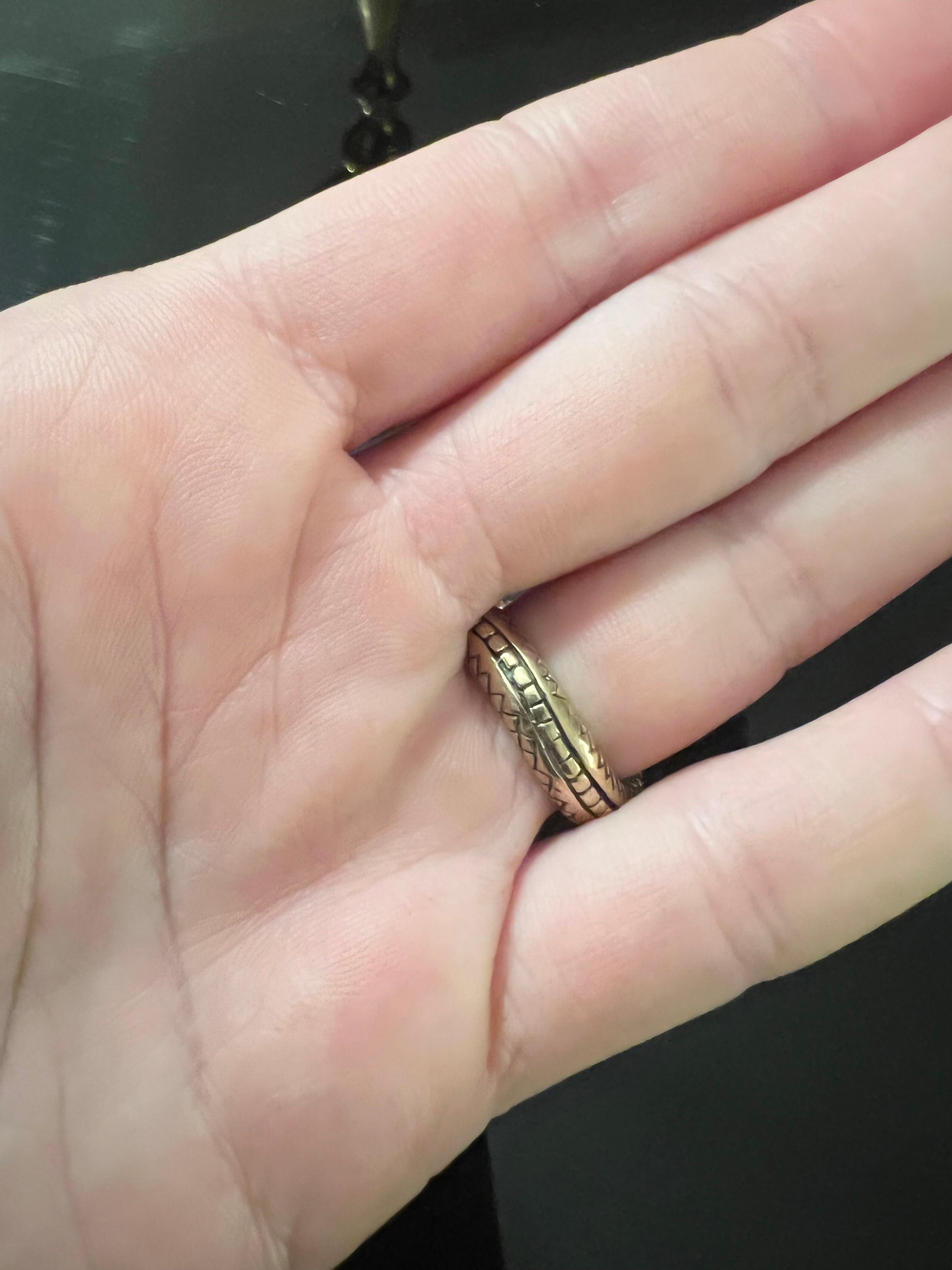 Smaragd Baguette Schlangenring Gold im Angebot 9