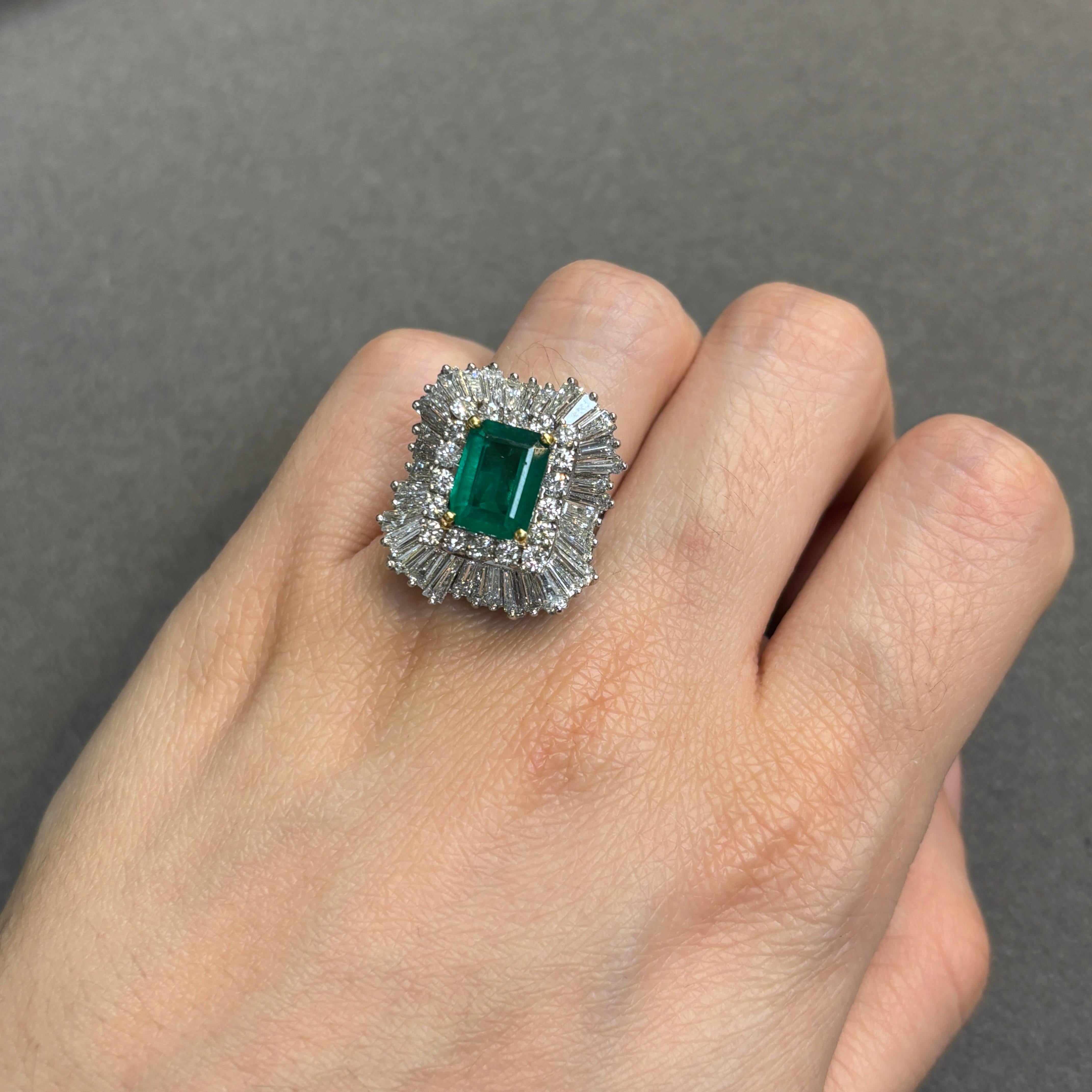 Emerald Ballerina Ring - image 2