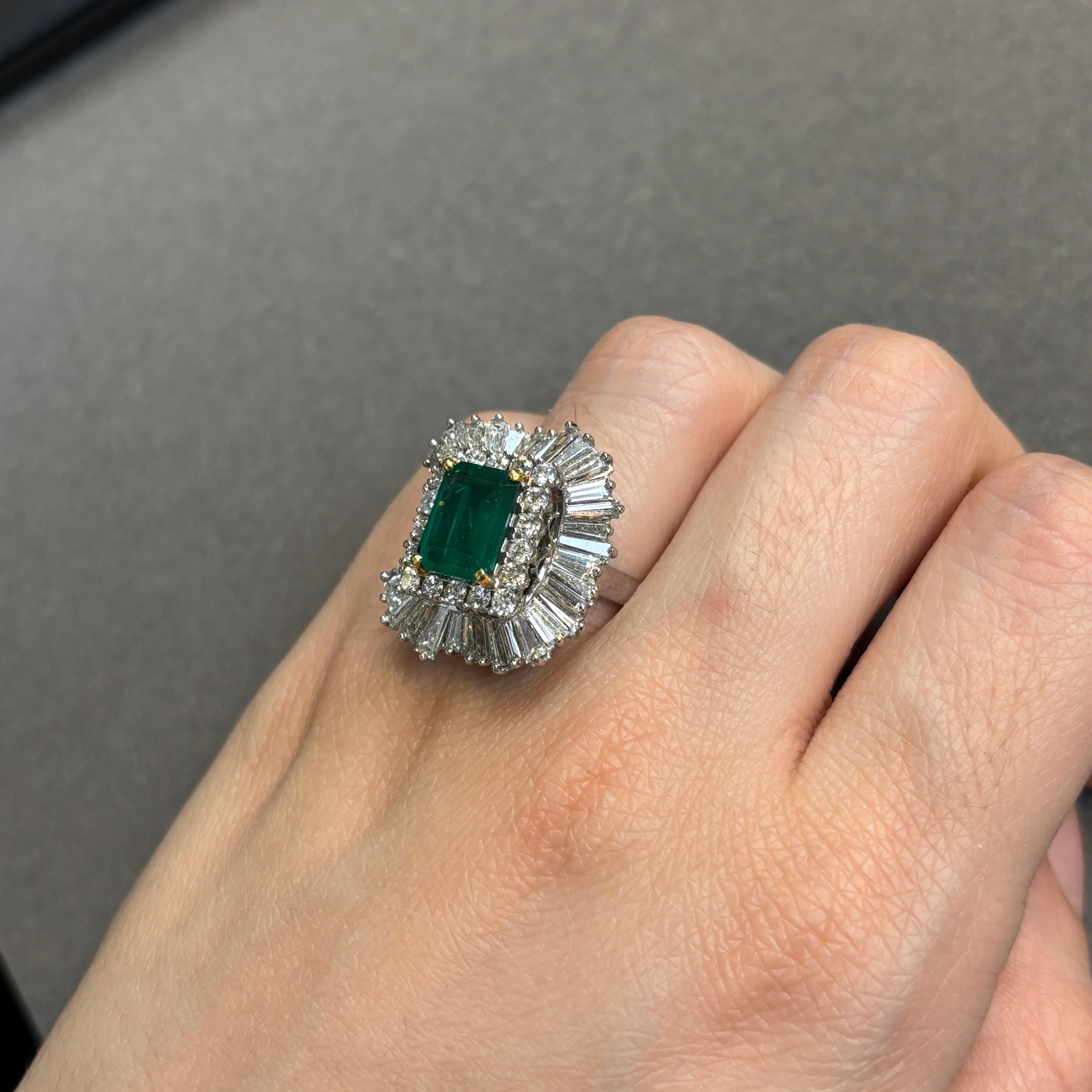 Emerald Ballerina Ring - image 3