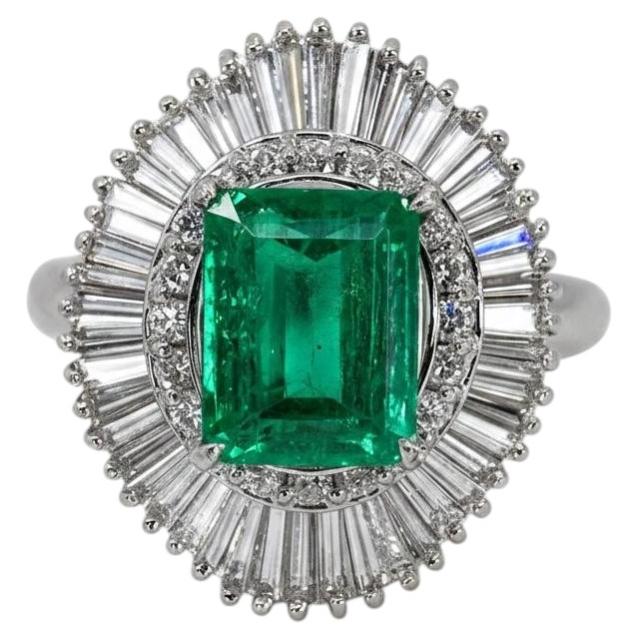 Emerald Ballerina Ring