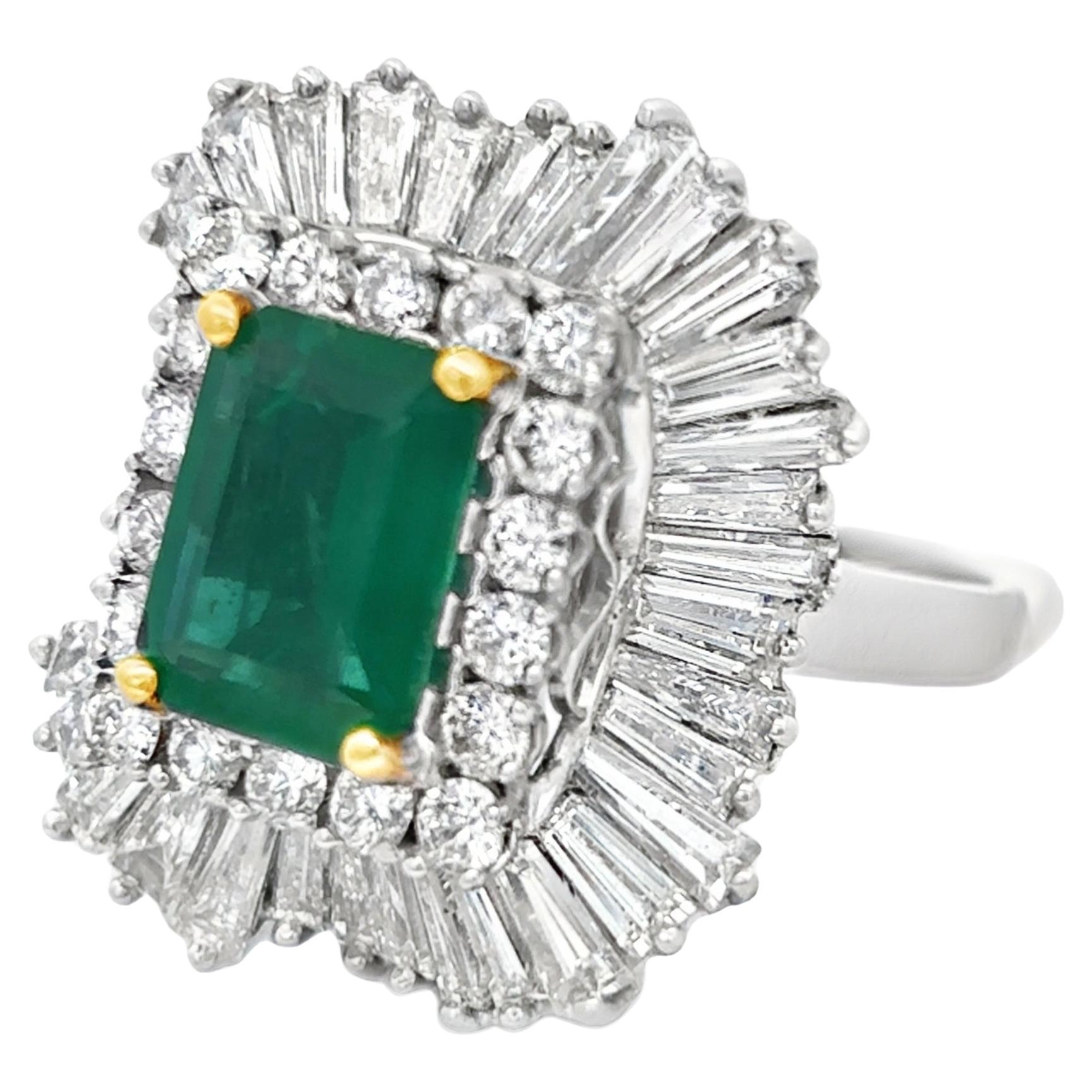 Emerald Ballerina Ring