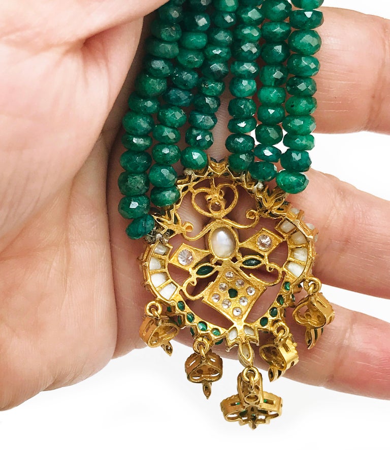 Emerald Bead Necklace For Sale at 1stdibs