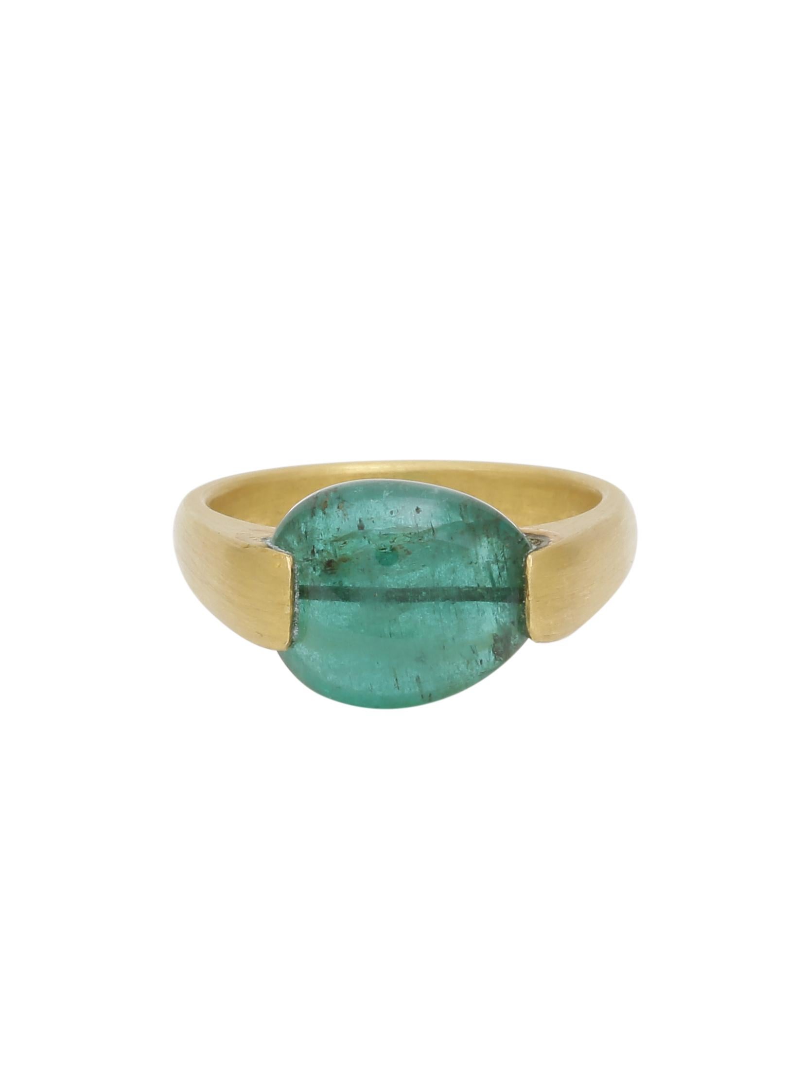 handmade emerald ring
