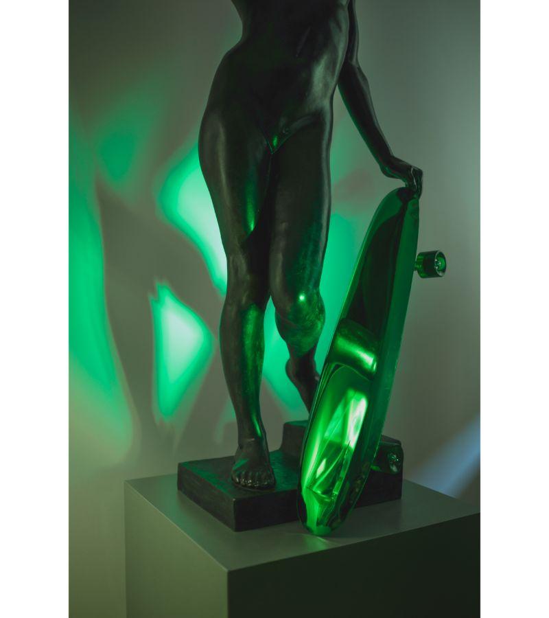 Polish Emerald Bolid Wall Sculpture by Zieta For Sale