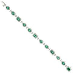 Emerald Bracelet with Diamonds