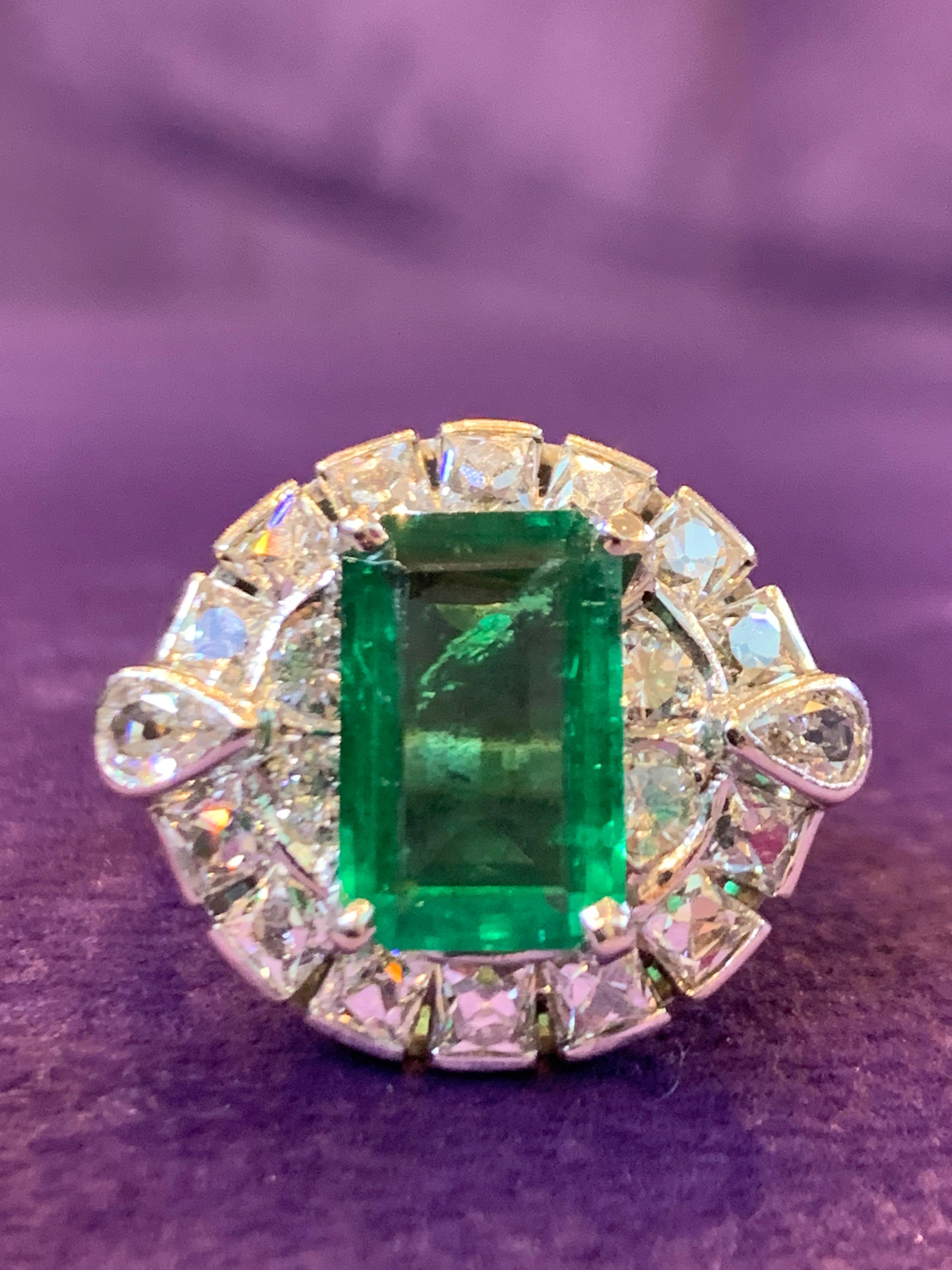 emerald dinner ring