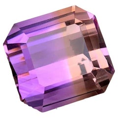 Emerald Cut Ametrine Gemstone: Natural Bolivian February Birthstone