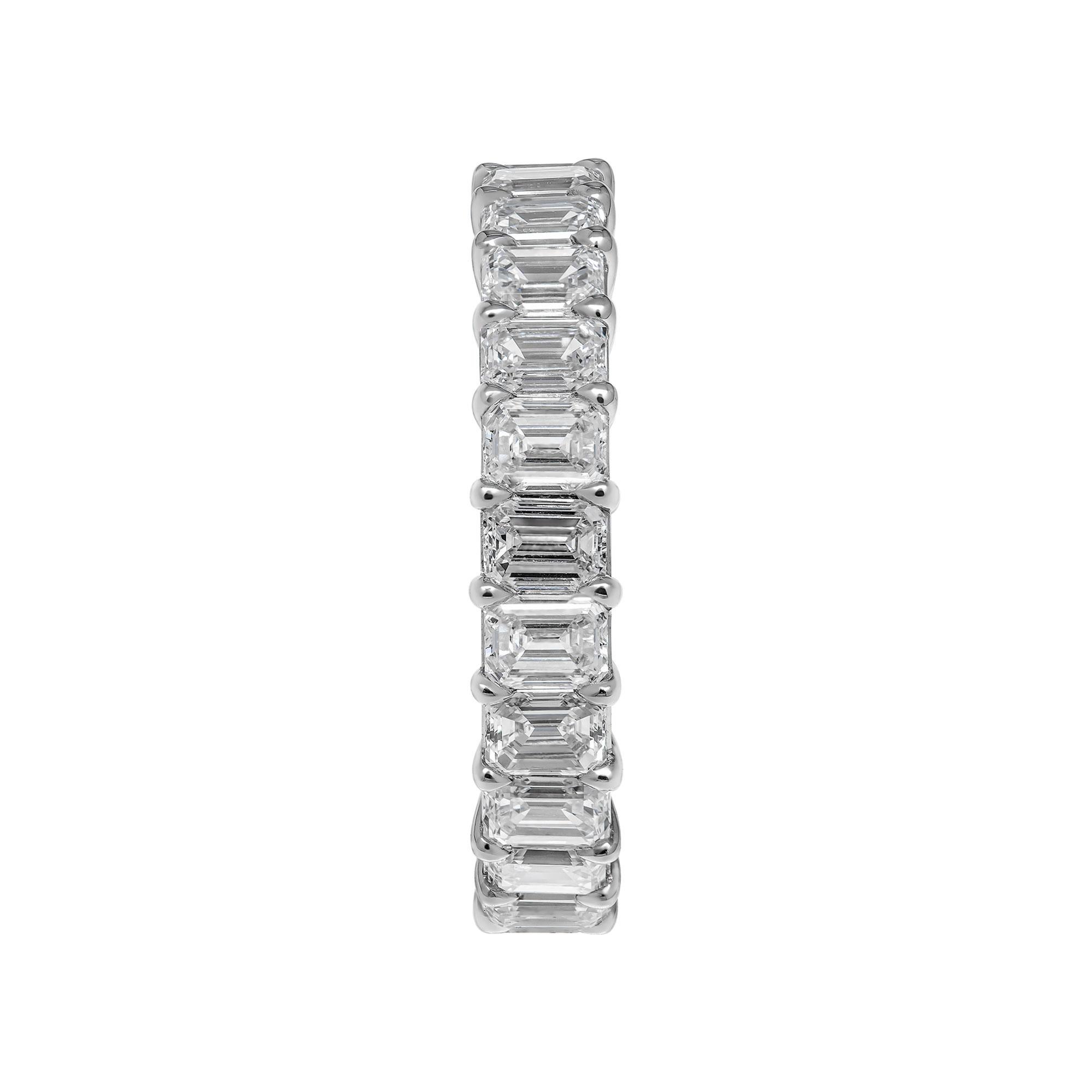 The most wanted piece of jewelry in 2021, timeless, edgy, and stylish!
Handcrafted Band, the highest quality of mounting you will find! Delicate yet sturdy Mounted in Platinum 950, 24 emeralds cut diamonds totaling 3.43ct total, 0.15ct each