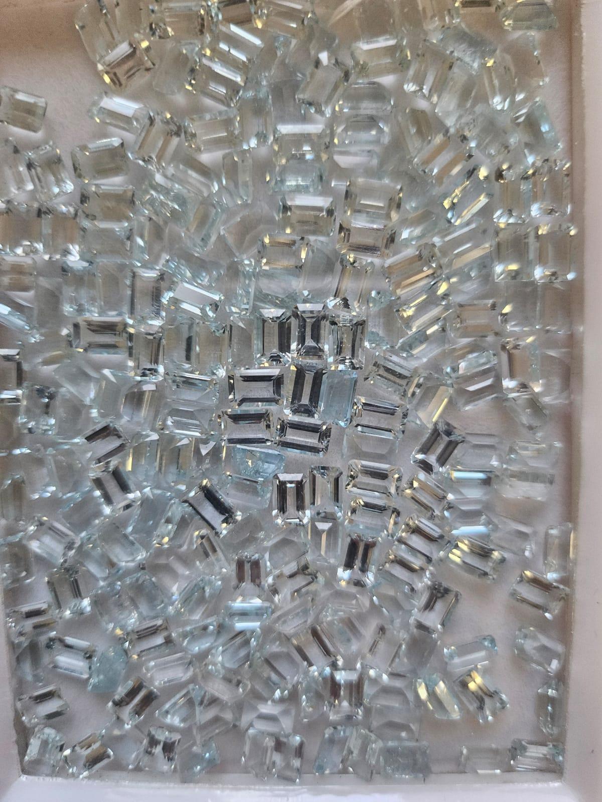 Emerald Cut Aquamarine for jewelry Making 6x4mm Octagon Shape Wholesale lot For Sale 3