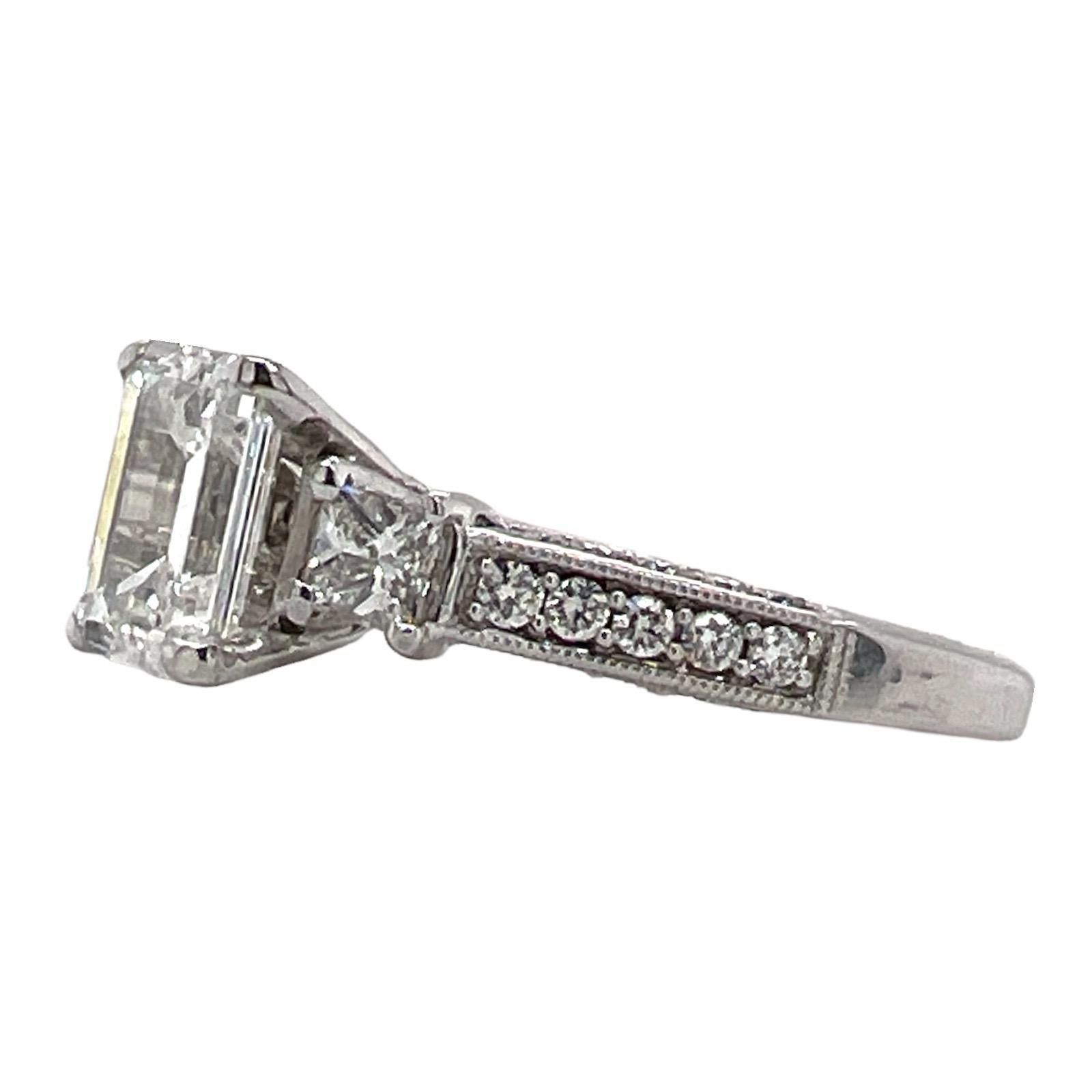 most beautiful emerald cut engagement ring