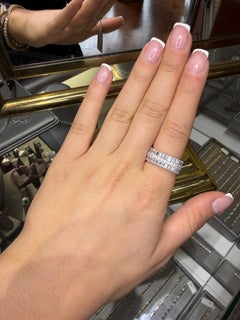Modern Diamond Ring, Emerald Cut 2.45ct, Art Deco Style, 18K White Gold
