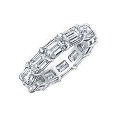 Emerald-Cut Diamond East-West Eternity Band '5.29 Carat'