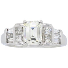 Emerald Cut Diamond Engagement Ring