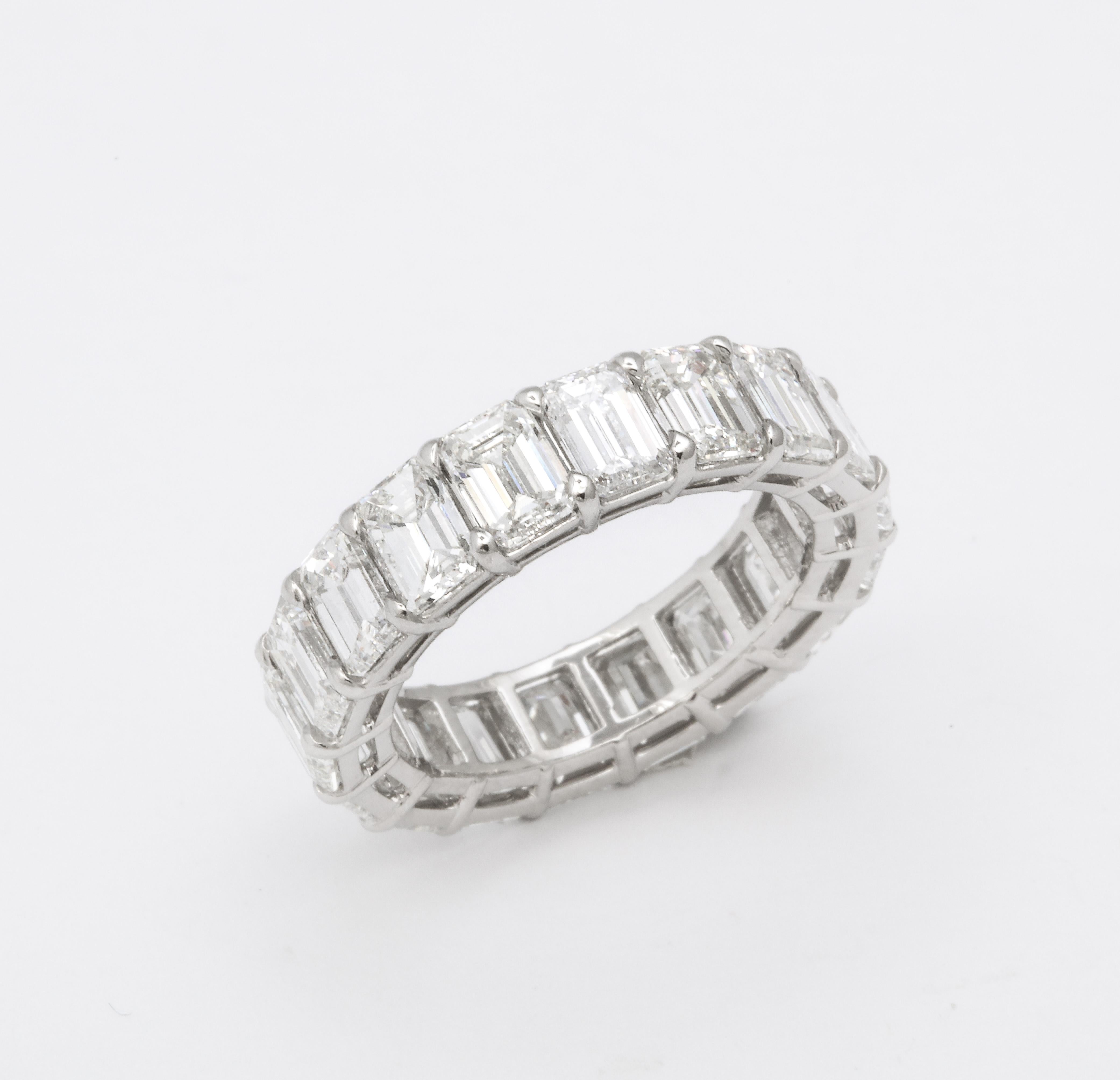 Taille émeraude Bracelet d'éternité en diamants taille émeraude en vente