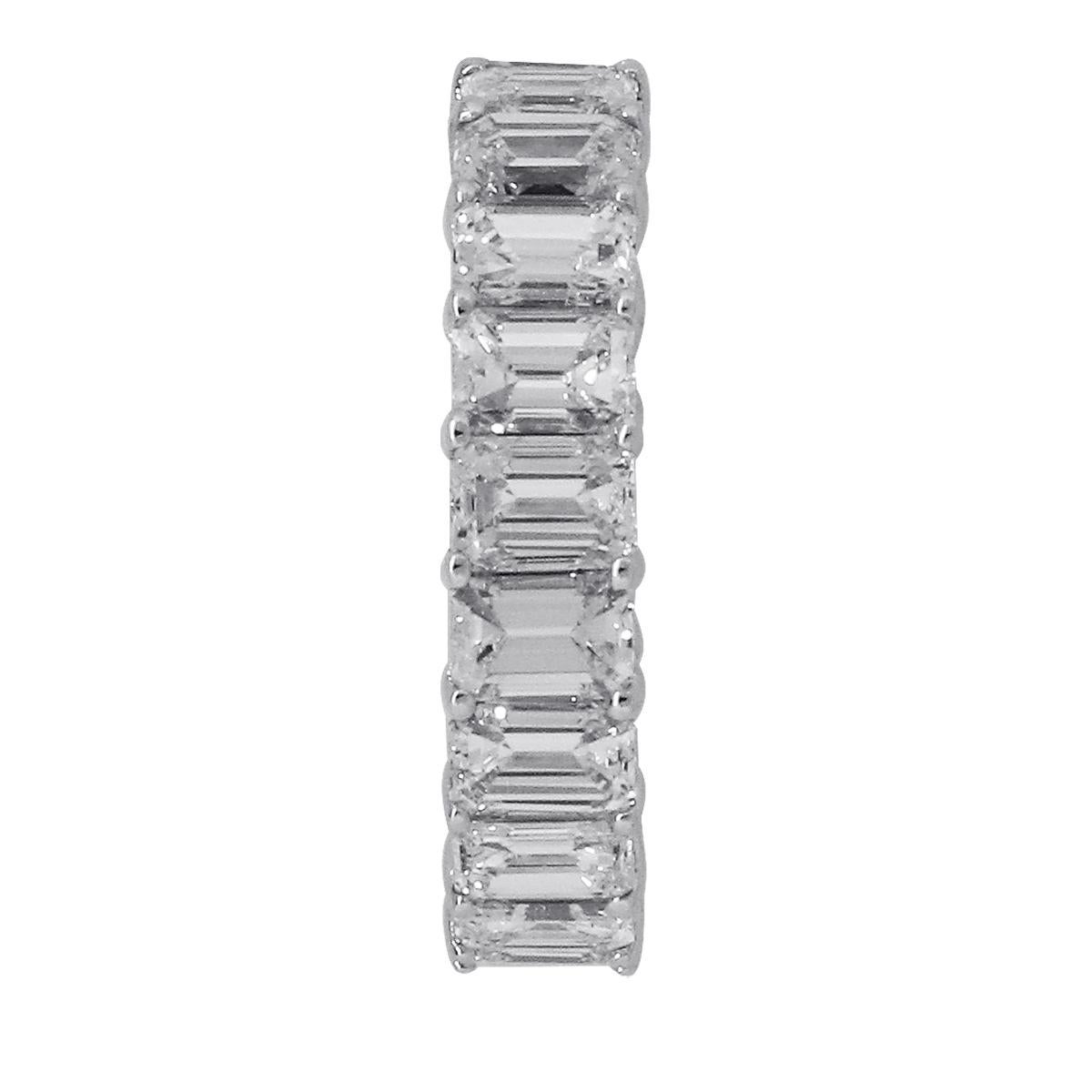 Emerald Cut Diamond Eternity Band In New Condition In Boca Raton, FL