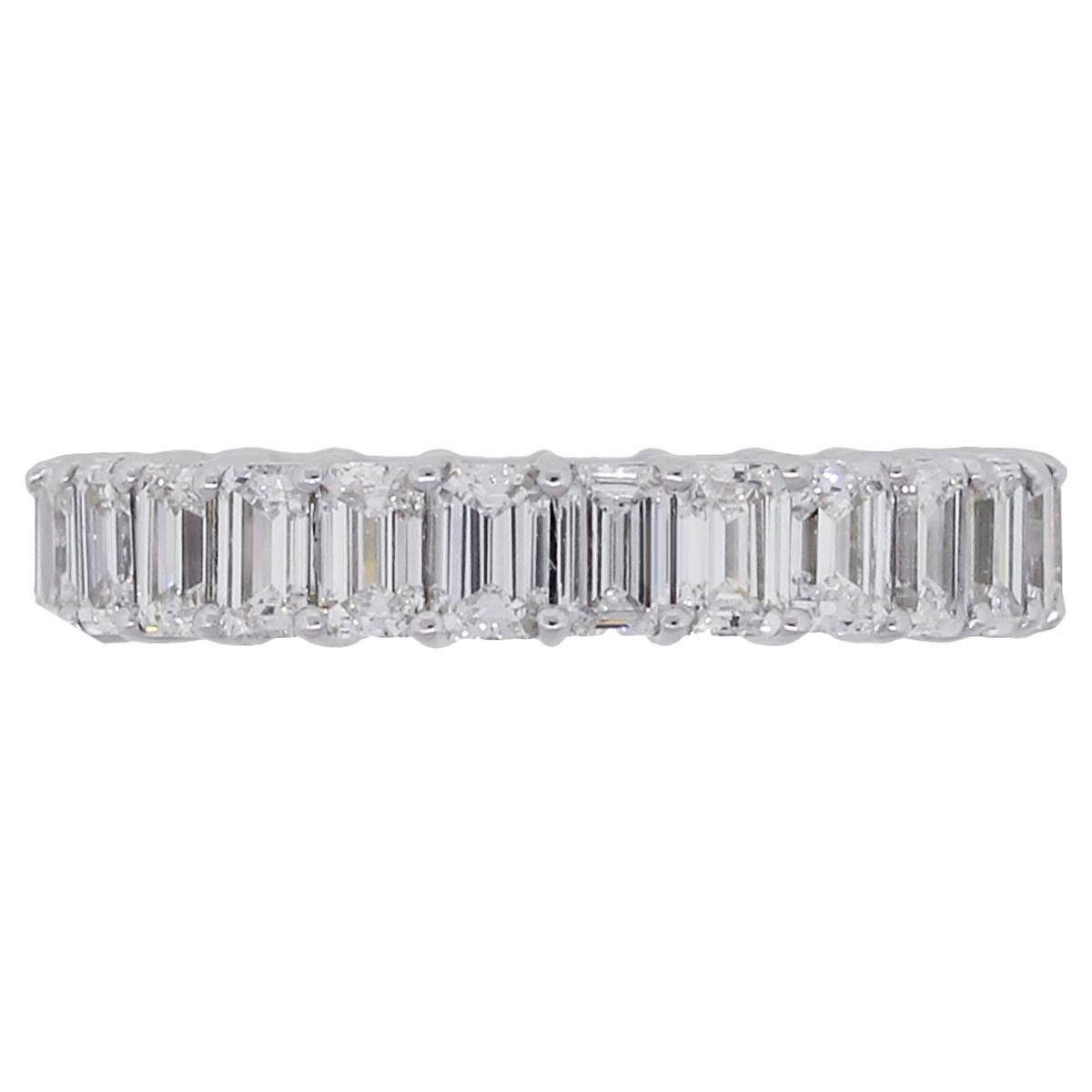 Emerald Cut Diamond Eternity Band