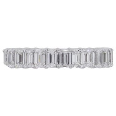 Emerald Cut Diamond Eternity Band