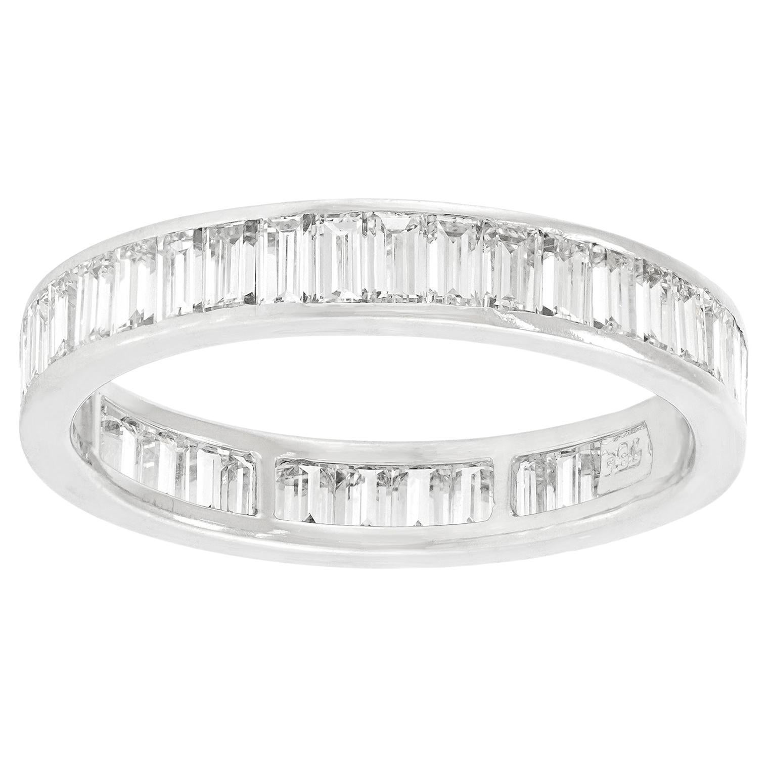 Emerald-cut Diamond Eternity Band