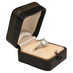 Emerald Cut Diamond Prong-Set Engagement Ring (GIA Approx 1.20-Carats), Platinum