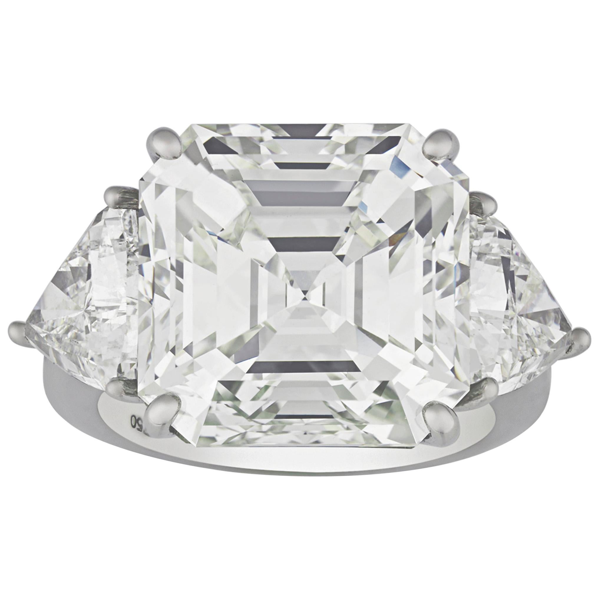 Emerald-Cut Diamond Ring, 13.16 Carat
