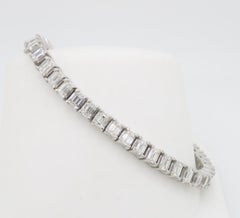 Emerald Cut Diamond Tennis Bracelet