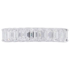 Emerald Cut Diamond Wedding Band