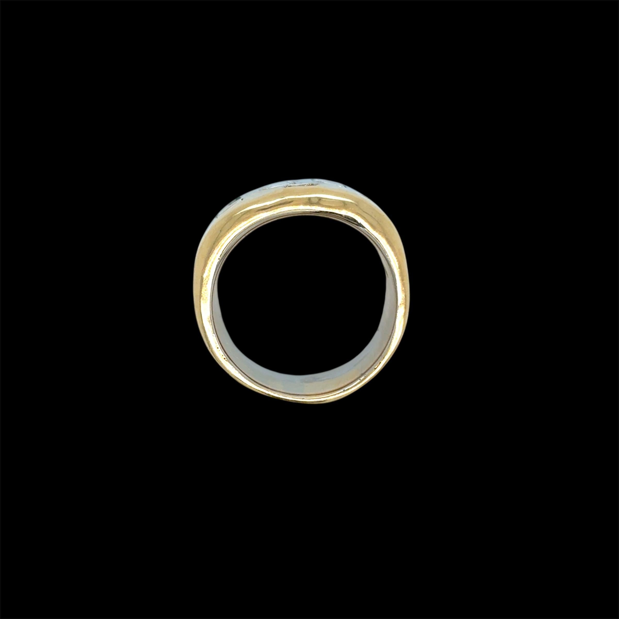 Faraone Italia Anello in oro giallo e bianco con diamante taglio smeraldo in vendita 8