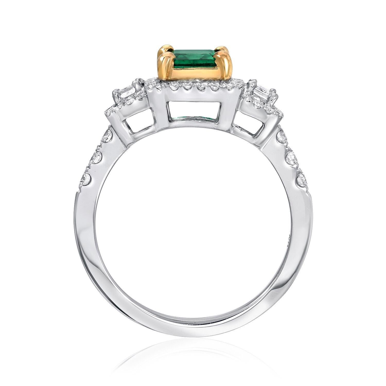 emerald cut emerald ring