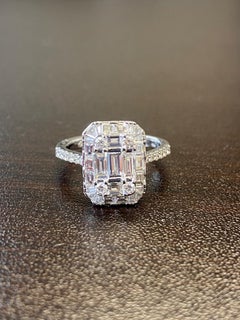 Emerald Cut Engagement Ring 2.50 Carats