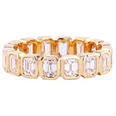 Emerald Cut Eternity Band