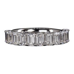 Emerald Cut Eternity Diamond Wedding Ring