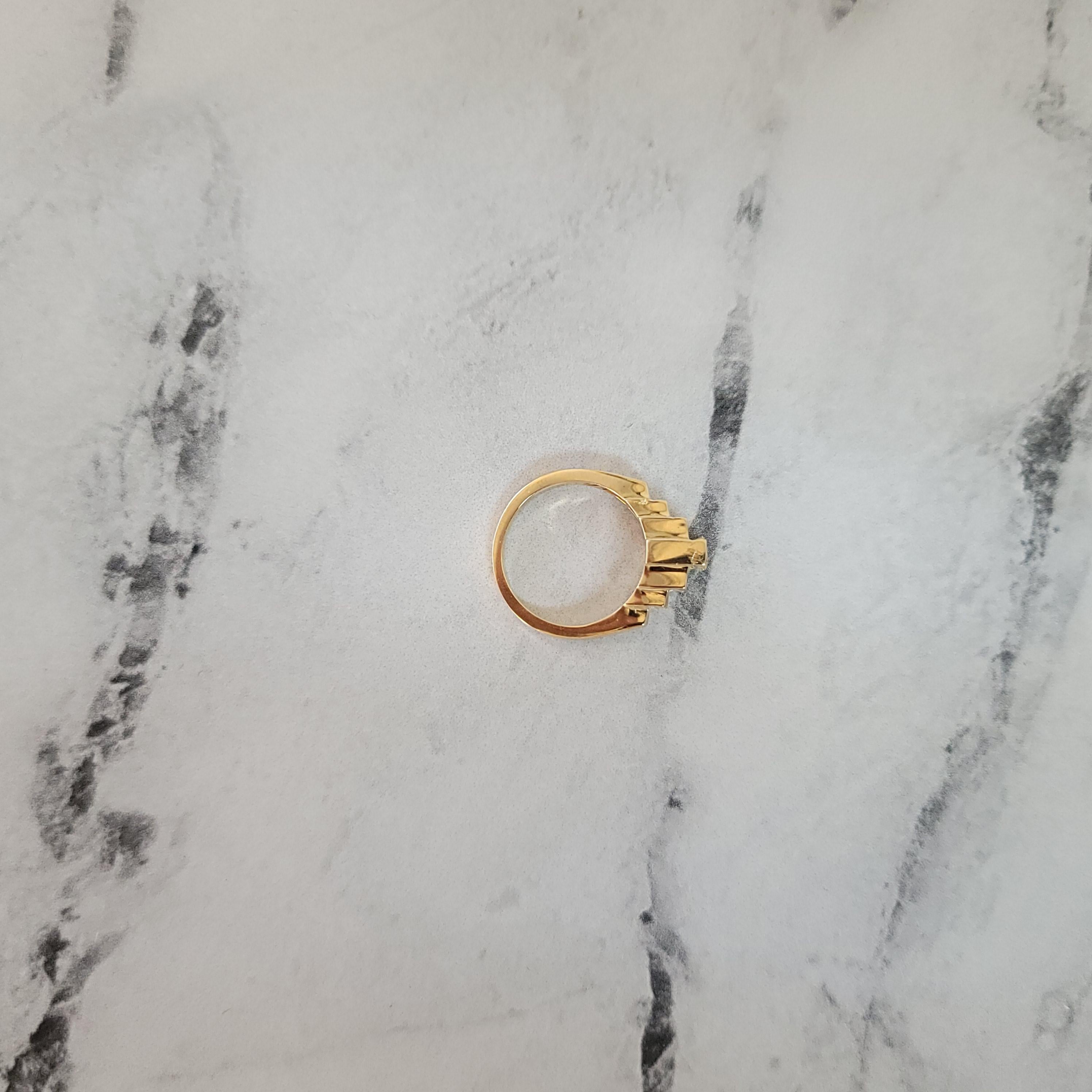 Women's or Men's Emerald Cut Fay Baguette Diamond Engagement Ring 1.25cttw  For Sale