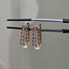 Smaragd-Schliff Moissanite Schöne Ohren für Frauen Valentine Geschenk 925 Silber.