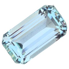 Emerald Cut Natural Loose Aquamarine from Shigar Valley Mine March Birthstone