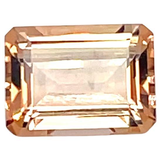 Emerald Cut Orange Tourmaline Cts 3.96