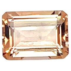 Tourmaline orange taille émeraude Cts 3,96