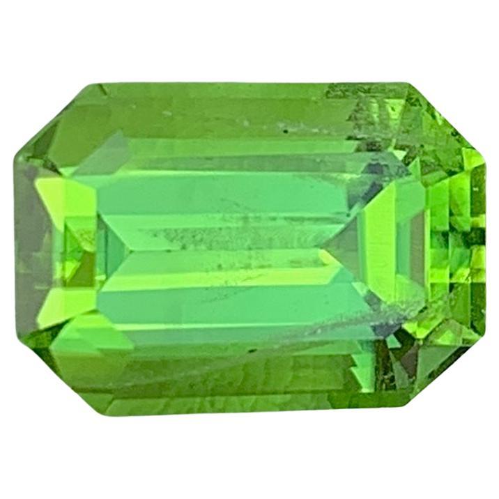 Emerald Cut Peridot Gemstone: Natural August Birthstone, Pakistan For Sale