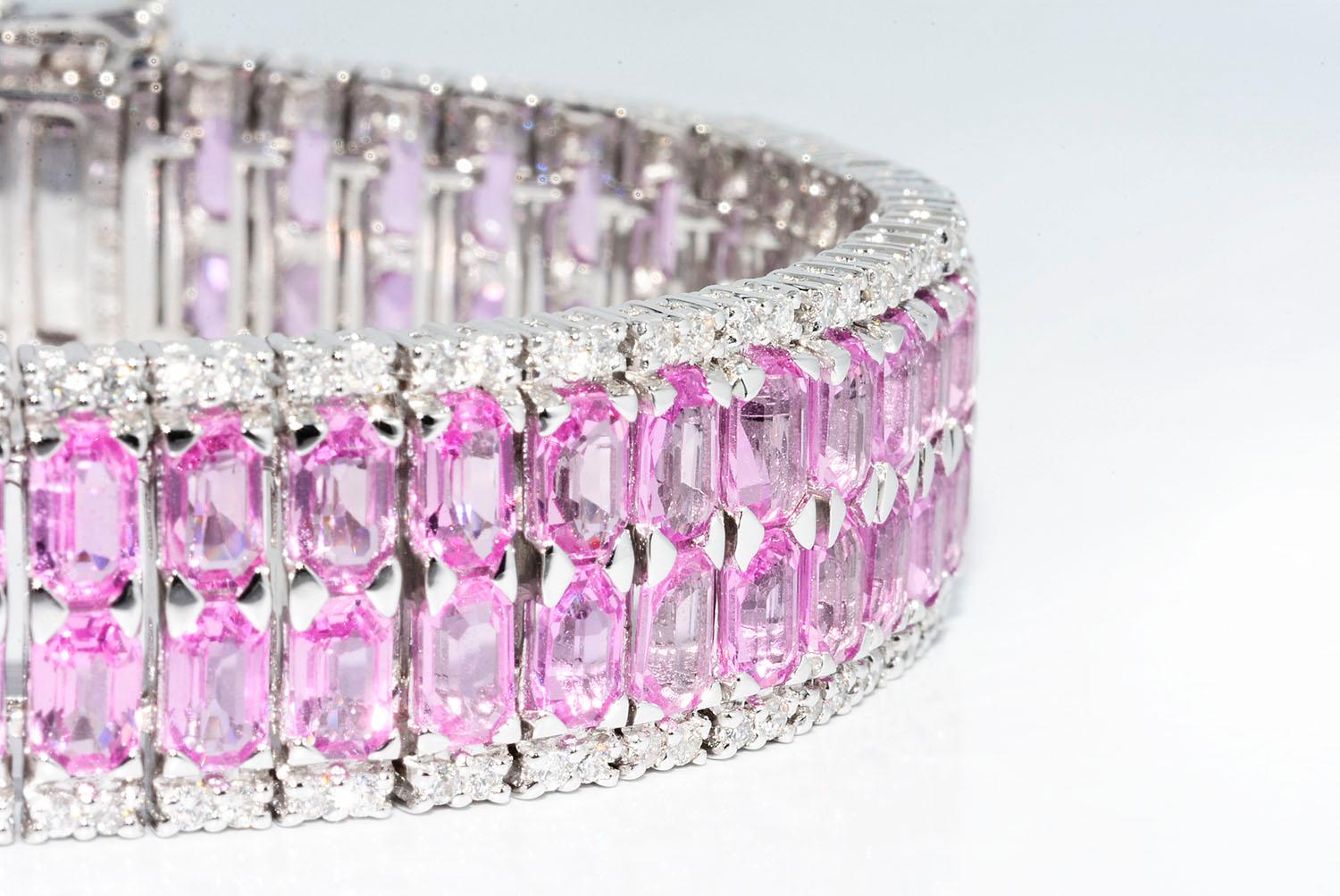 pink sapphire bracelets