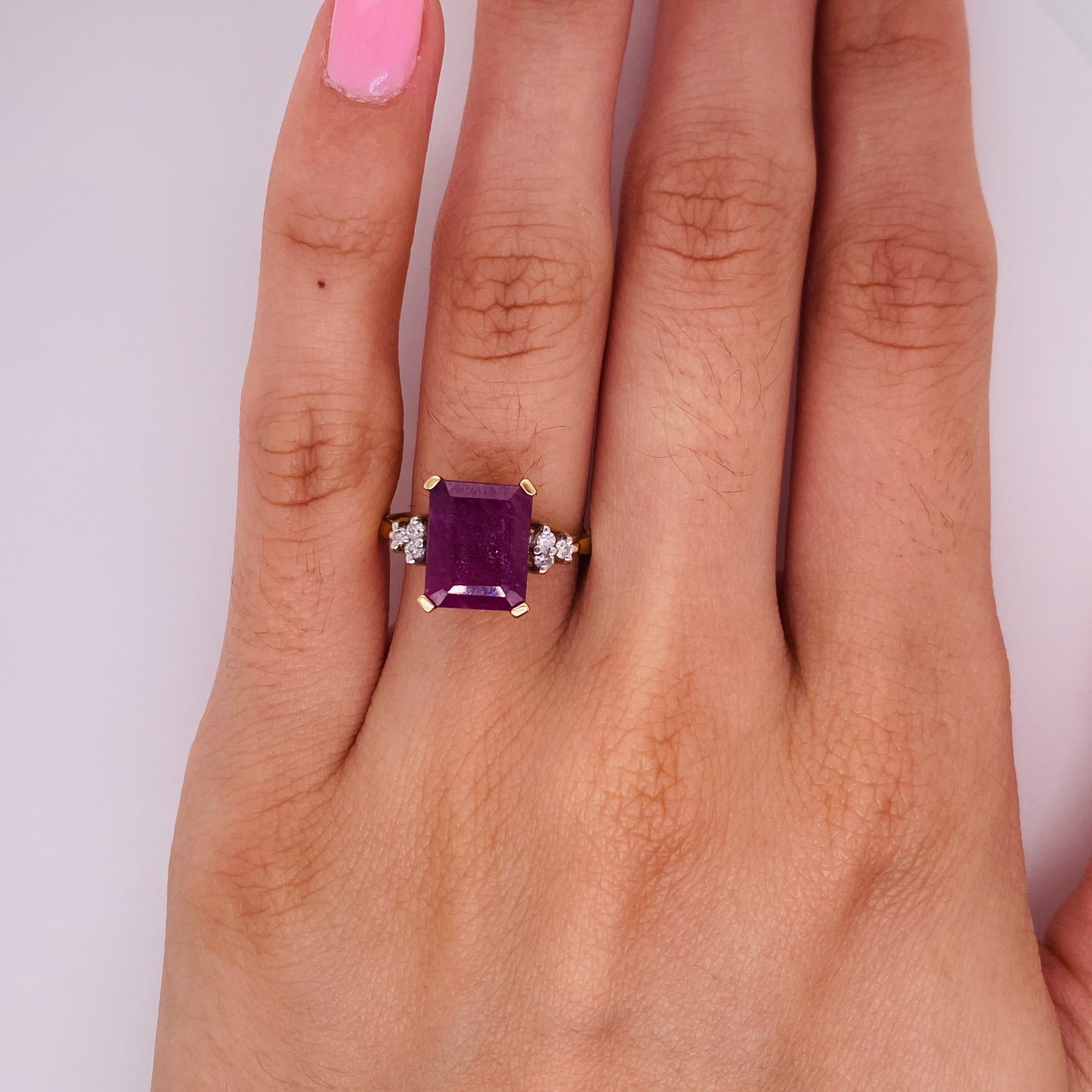 Who do you know that loves deep purple-red rubies? You or someone you love? We have this beauty on sale from the original price of $2,000. This graceful ruby has a hint of the shape that a natural hexagonal ruby crystal grows in. Take a break from