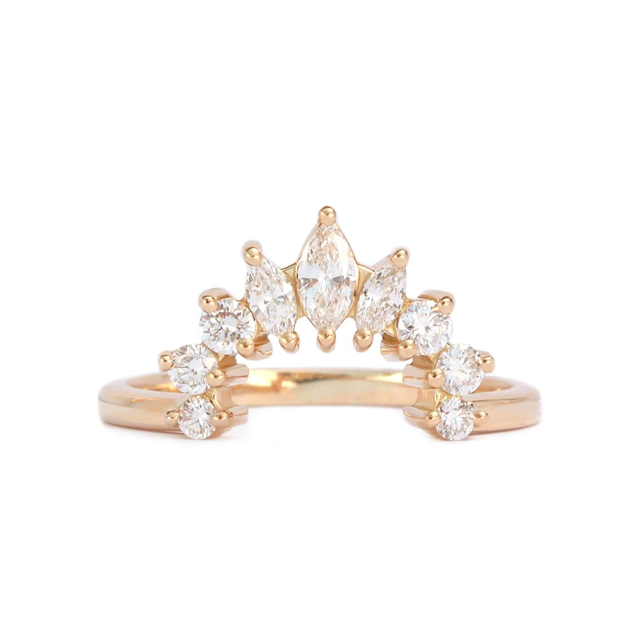 Verlobungsring „Demi“ & „Tessa“ mit 2,0 Karat Solitär im Smaragdschliff und Diamanten Damen im Angebot
