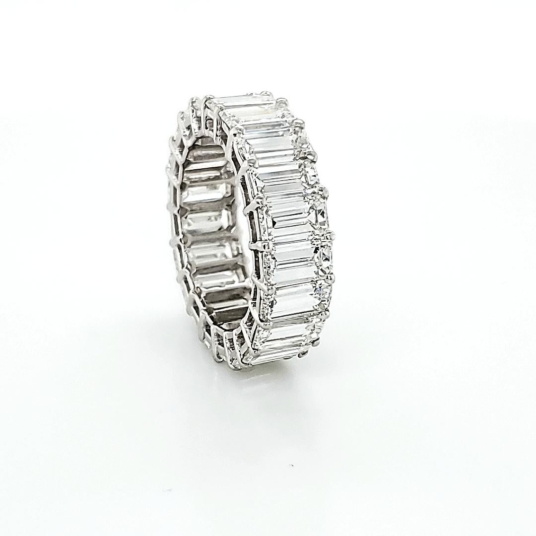 Emerald Cut Wedding Band with 11.50 Carat of Diamonds In New Condition For Sale In New York, NY