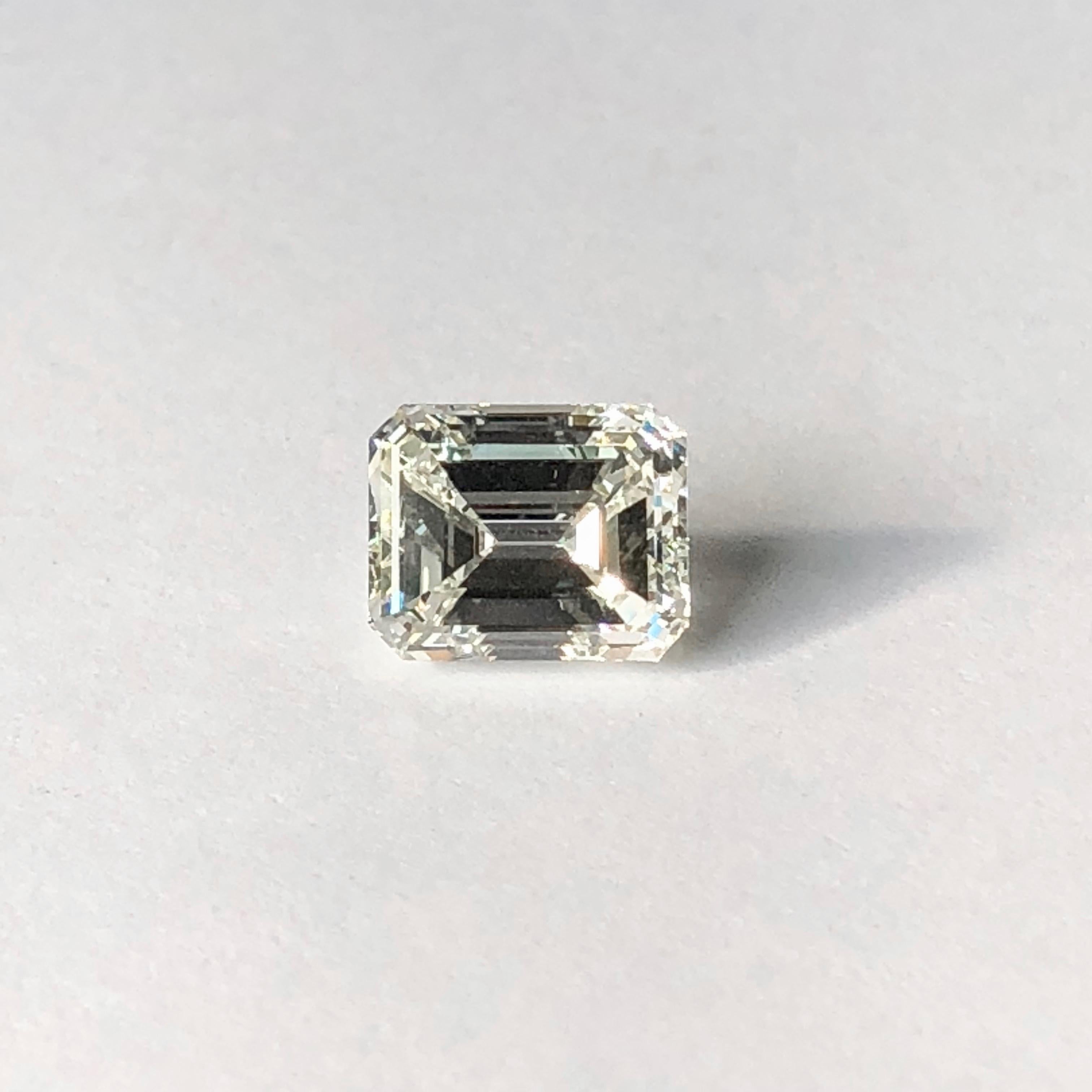 An Emerald Cut Diamond Of 3.75ct Currently Mounted In A Classic Four Claw Setting Which We Can Modify Or Create A Completely New Diamond Setting For you 

This elegant single stone engagement ring is a joy to behold

A huge 3.75ct  diamond complete