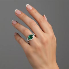 Emerald Diamond 14K (or 18k upon request) Yellow Gold Solitaire Ring