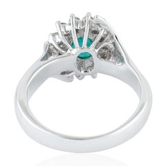 Emerald Diamond 18 Karat Gold Ring