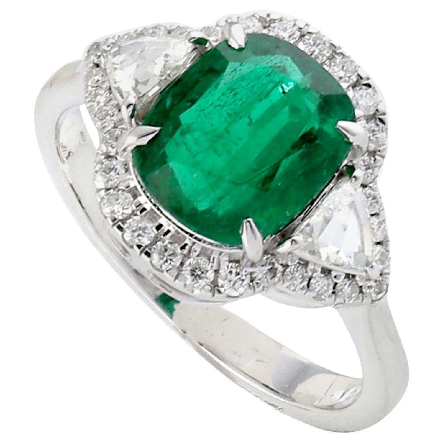 Emerald Diamond 14 Karat Gold Ring